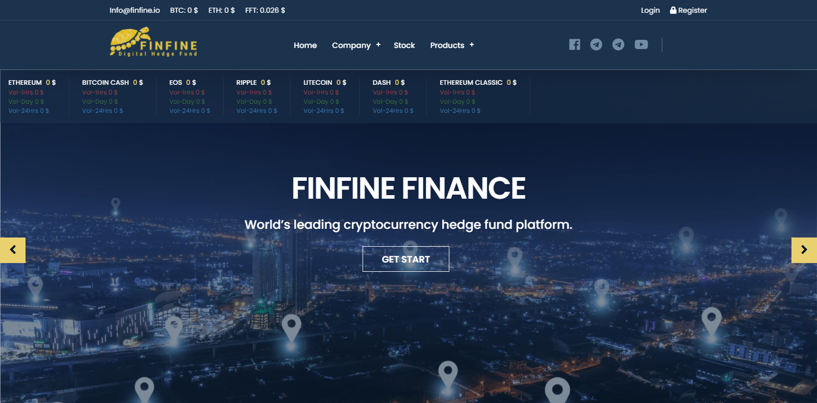 Finfine Homepage Image