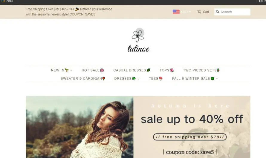 Tutinoe Review: Is Tutinoe.com a Scam Online Store?