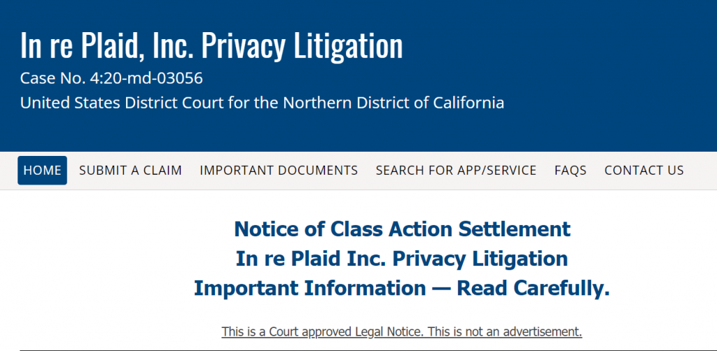 Plaid Settlement Email Scam or Legit 58M Class Action Settlement?