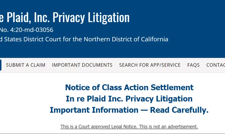 Plaid Settlement Email: Scam or Legit $58M Class Action Settlement?