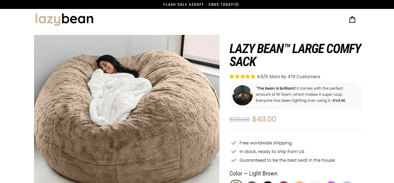 lazy bean