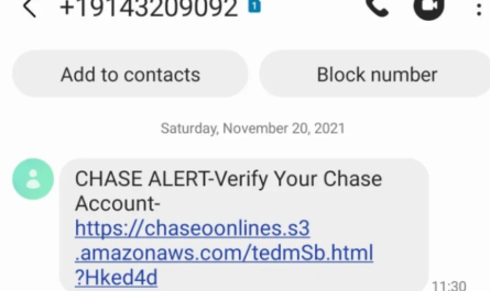 Chase Alert Scam Text
