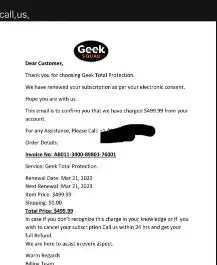 GGeek Squad Scam Emaileek squad scam email 3