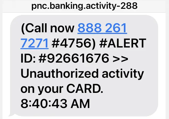 888-261-7271 pnc scam text