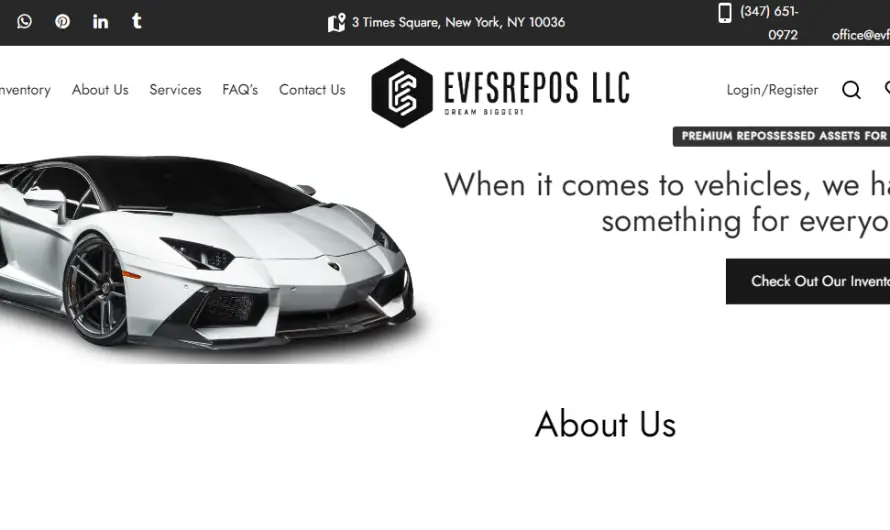 Evfsrepos Reviews 2023: Scam Or Legit Car Auctions Site? Find Out!