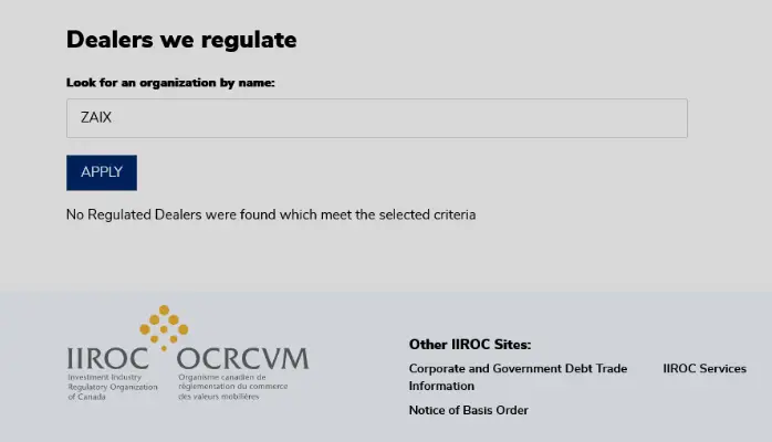  IIROC  Database