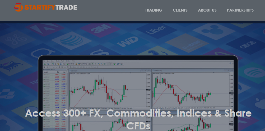 Startify Trade Homepage