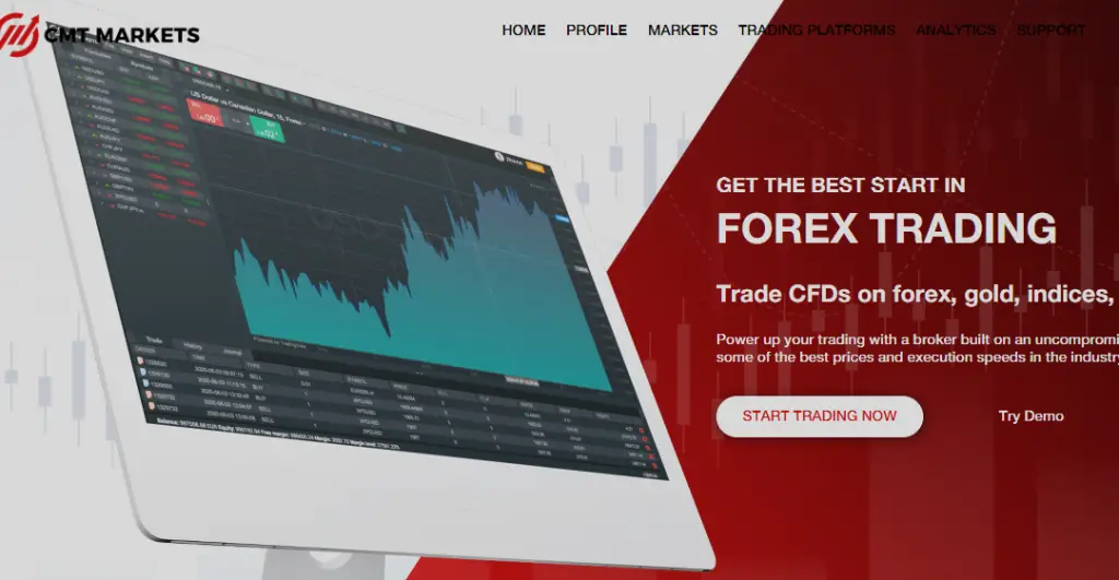 CMT Markets Homepage