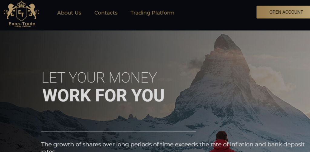 Exon Trade Homepage