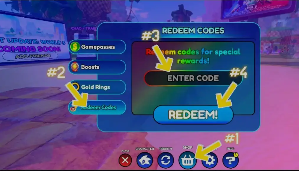 Redeem Sonic Speed Simulator codes