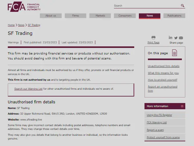 FCA Database