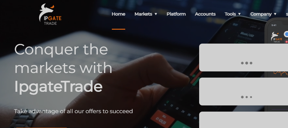 IPGate Trade Homepage