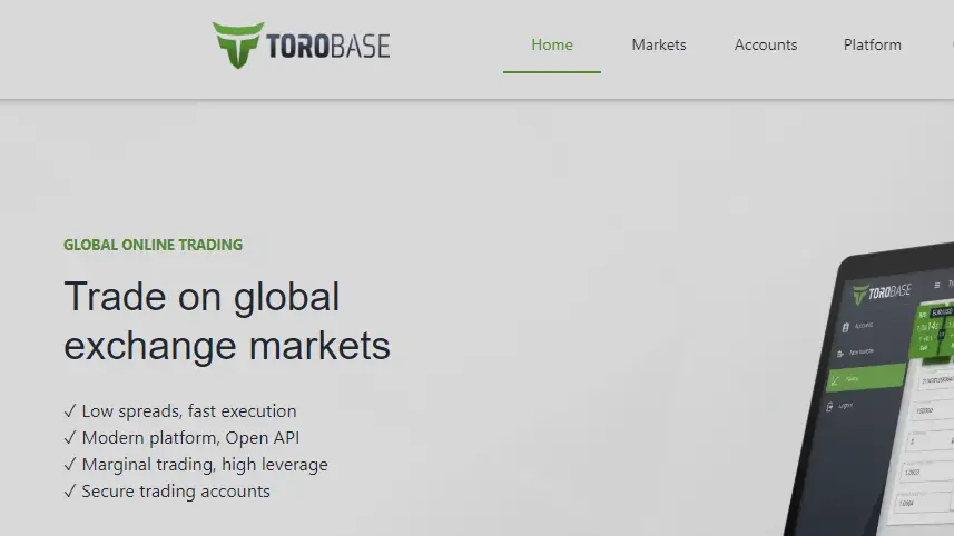 Torobase Homepage