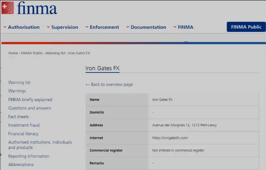 FINMA Database