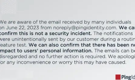 Ping Identity Email