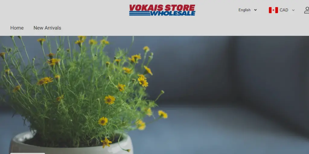Vokais Store Homepage