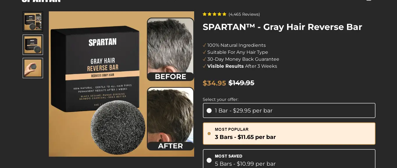 Spartan Grey Hair