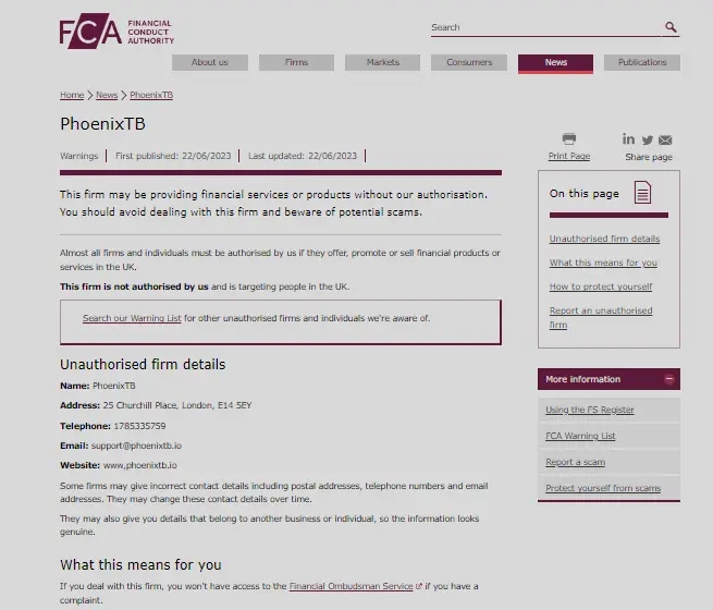 FCA Database