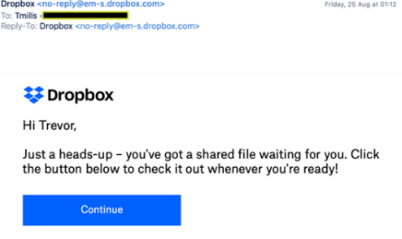 DropBox Scam Email