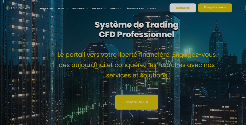 Fortuna Invest Homepage