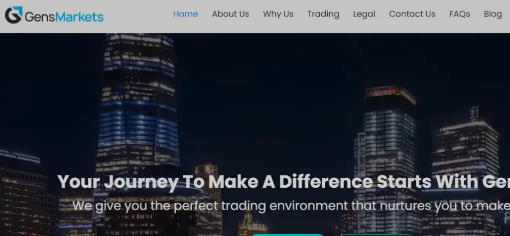Gens Markets Homepage 