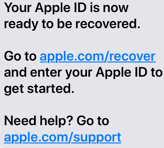 Apple ID Recovery