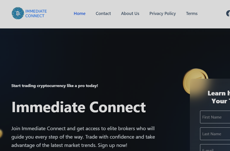 Immediate Connect Homepage