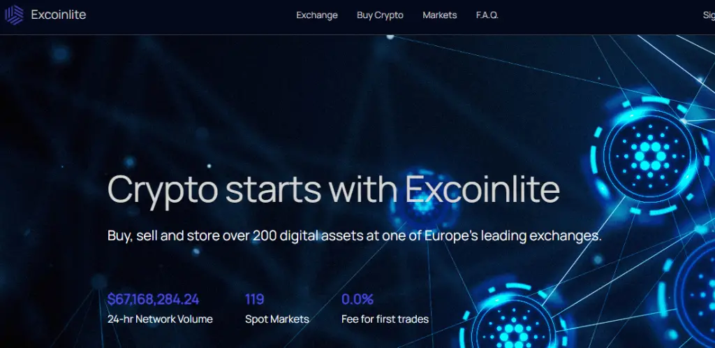 Excoinlite Homepage